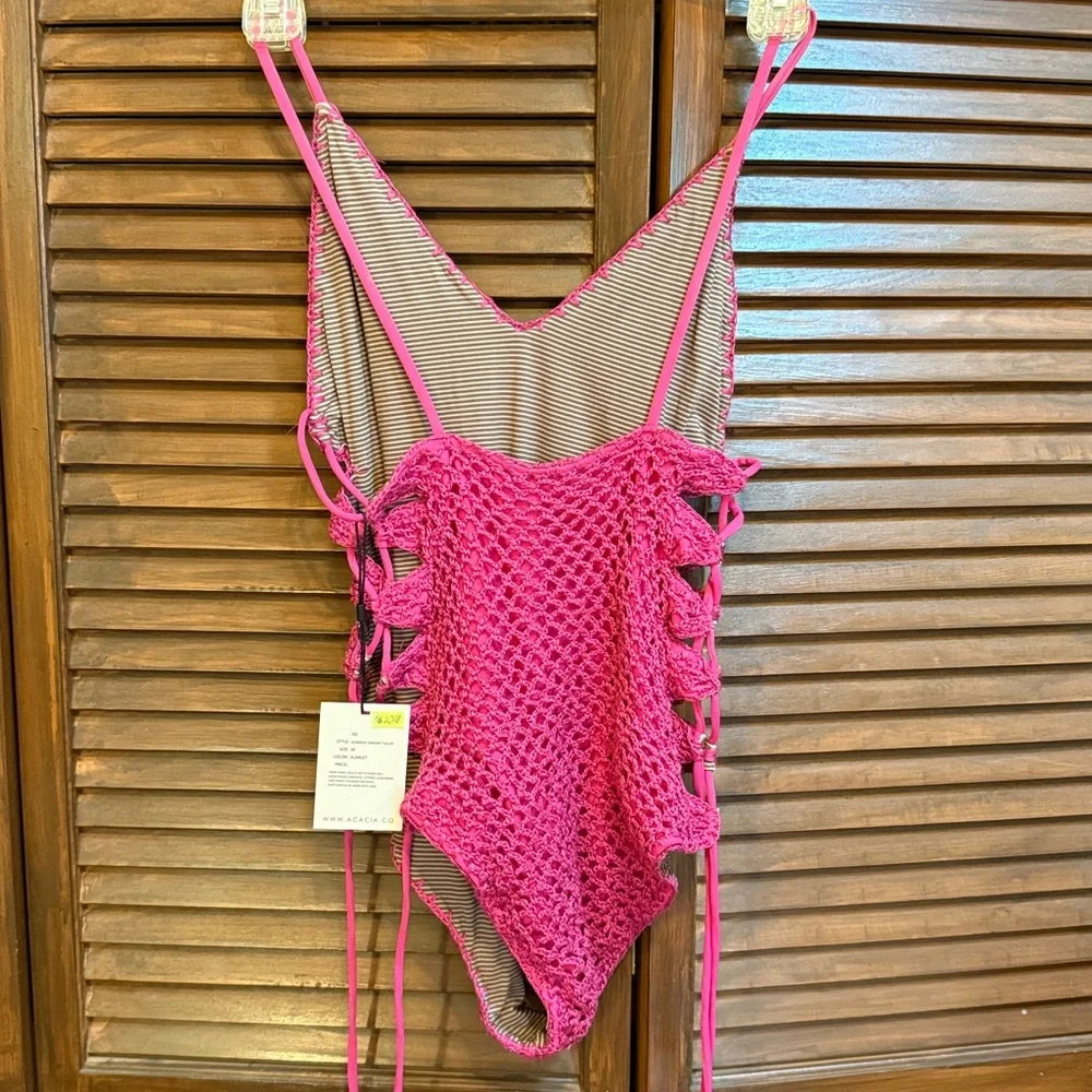 NWT Acacia crochet one piece swimsuit - Picture 3 of 7